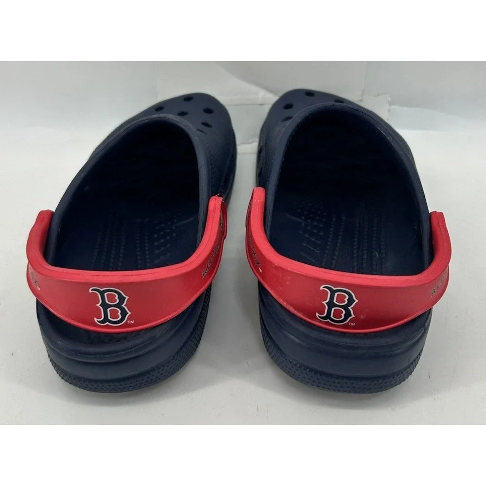 Crocs Classic Slip On Clogs Boston Red Sox MLB Blue Women's 8/9 Men's 6/7